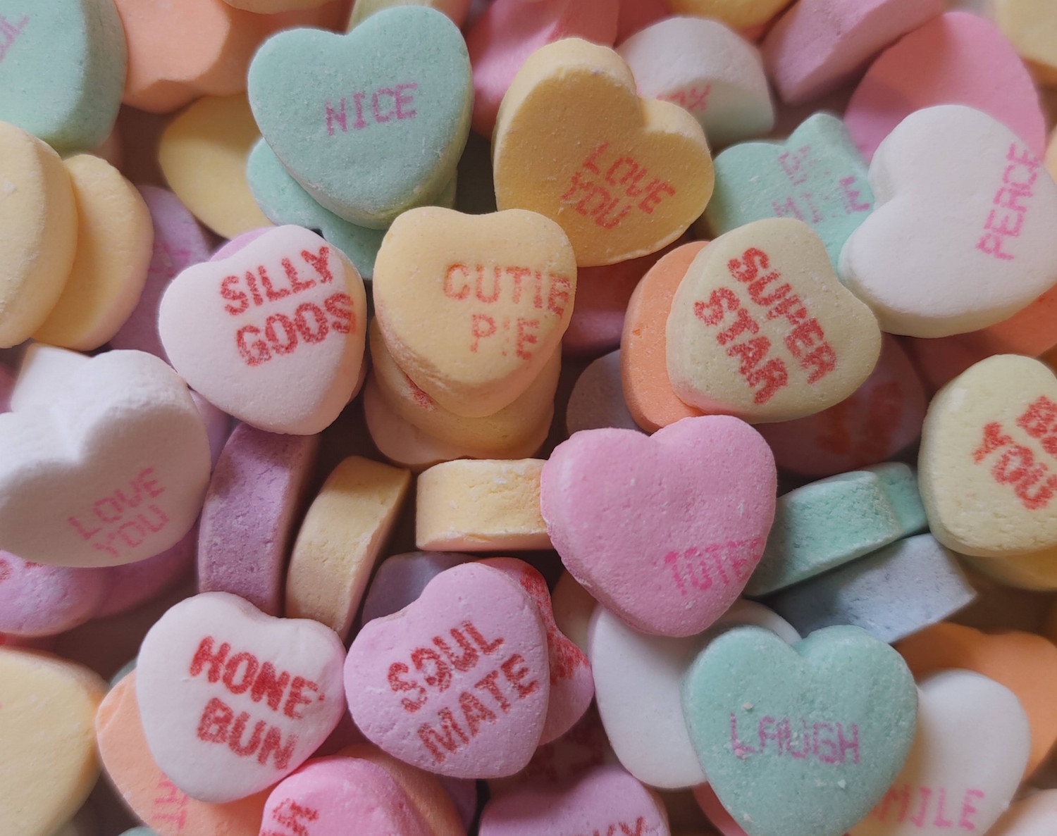 image of conversation hearts